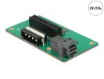 DELOCK Adapter SFF-8643 -> 4x PCIe m. Befestigungsplatte