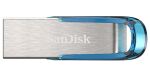SanDisk Ultra Flair USB-Stick 64 GB USB Typ-A 3.2 Gen 1 (3.1 Gen 1) Blau, Silber