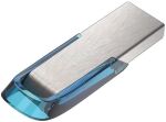 SanDisk Ultra Flair USB-Stick 64 GB USB Typ-A 3.2 Gen 1 (3.1 Gen 1) Blau, Silber