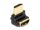 DeLOCK HDMI Adapter Stecker zu Buchse 90° oben gewinkelt 8K 60 Hz Metall