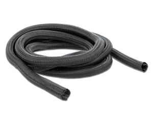 DELOCK Geflechtschlauch selbstschließend 2 m x 13 mm schwarz