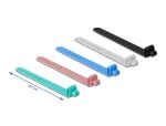 DELOCK Silikon-Kabelbinder wiederverwendbar 10 Stück