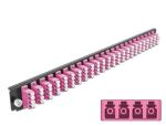 DELOCK 19 LWL Spleißbox Frontblende 24 Port LC Quad...