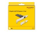 DeLOCK PCI Express x1 Karte zu 1 x RJ45 5 Gigabit LAN RTL8126