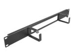 DELOCK 19" Kabelmanagement Rangierpanel Öffnung+2 Bügel 1 HE