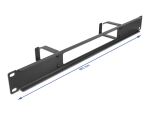 DELOCK 19" Kabelmanagement Rangierpanel Öffnung+2 Bügel 1 HE