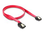DELOCK SATA-Kabel SATA 7pin -> SATA 7pin gew. St/St 0.50m