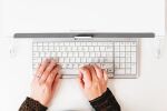 BakkerElkhuizen UltraBoard 960 Standard Compact Tastatur Büro USB QWERTZ Schweiz Silber, Weiß