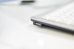 BakkerElkhuizen UltraBoard 960 Standard Compact Tastatur Büro USB QWERTZ Schweiz Silber, Weiß