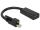 DeLOCK Adapter mini DisplayPort 1.2 Stecker mit Schraube > HDMI Buchse 4K Aktiv schwarz