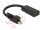 DeLOCK Adapter mini DisplayPort 1.2 Stecker mit Schraube > HDMI Buchse 4K Aktiv schwarz