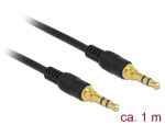 DeLOCK 85547 Audio-Kabel 1 m 3.5mm Schwarz