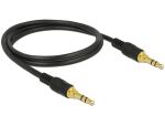 DeLOCK 85547 Audio-Kabel 1 m 3.5mm Schwarz