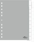 Durable 6441 Leerer Registerindex Polypropylen (PP) Grau