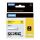 DYMO Rhino-Industrie-Vinyletiketten | 12 mm x 5,5 m | schwarz auf gelb | selbstklebend | für Rhino und LabelManager Beschriftungsgerät