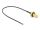 DeLOCK Antennenkabel RP-SMA Buchse zum Einbau zu I-PEX Inc., MHF® 4L LK Stecker 1.37 20 cm Gewindelänge 10 mm spritzwassergeschützt