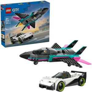 Lego City Düsenflieger vs. Rennauto--60489