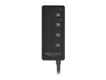 DeLOCK USB Headset und Mikrofon Adapter mit 2 x 3,5 mm Klinkenbuchse für Windows und Mac OS