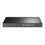 TP-Link 16-Port-Gigabit-Easy-Smart-PoE+-Switch mit 2 SFP-Slots
