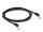 DELOCK RJ45 Netzwerkkabel Cat.6A S/FTP Slim 45° 2m schwarz
