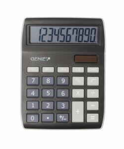 Genie 840 BK Taschenrechner Desktop Display-Rechner Schwarz, Grau