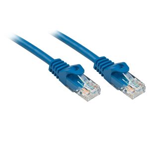 Lindy RJ-45/RJ-45 Cat6 0.5m Netzwerkkabel Blau 0,5 m U/UTP (UTP)