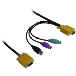 Inter-Tech KVM-1708 Konsolenregal 43,2 cm (17") 1280 x 1024 Pixel Stahl Schwarz
