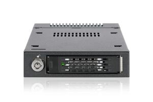 Icy Dock MB601M2K-1B Speicherlaufwerksgehäuse SSD-Gehäuse Schwarz 3.5"