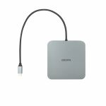 DICOTA D32057 Schnittstellen-Hub USB Typ-C 10000 Mbit/s Silber