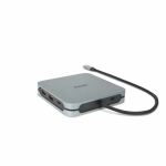 DICOTA D32057 Schnittstellen-Hub USB Typ-C 10000 Mbit/s Silber