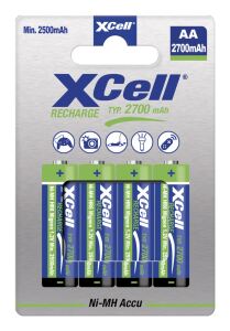 XCell Akku X2700 B4 Mignon AA Akku 4er Blister