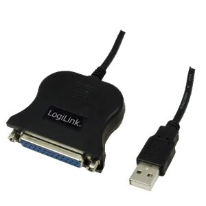LogiLink UA0054A Paralleles Kabel Schwarz 1,8 m