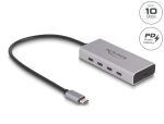 DeLOCK USB 10 Gbps USB Type-C Hub mit 4 x USB Type-C Buchse + 1 x USB Type-C PD 85 Watt mit 30 cm Anschlusskabel