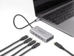 DELOCK USB 10 Gbps USB Type-C Hub mit 4x USB Type-C Buchse