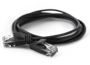 Wantec Cat6a UTP 1m Netzwerkkabel Schwarz U/UTP (UTP)