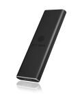 ICY BOX IB-183M2, Ext.-Gehäuse, 1x M.2 SATA SSD zu USB 3.2 Gen 1 Host, Aluminium, schwarz