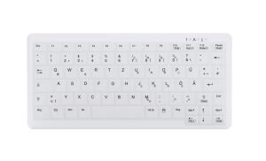 Contour Design Active Key Contour ClassicClean Medizinische Tastatur Abnehmbare Abdeckung Mini Kabelgebunden Weiß DE C4110