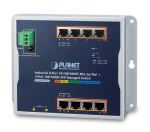 PLANET Industrial 8-Port Gigabit PoE Wall-mount Switch...