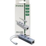 Inter-Tech Argus IT-410-S USB 3.2 Gen 1 (3.1 Gen 1) Type-C Grau