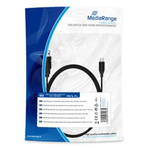 MediaRange MRCS184 USB Kabel USB 2.0 1,8 m USB A Micro-USB B Schwarz