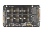 DELOCK Konverter M.2 Key M NVMe SSD > U.2 u M.2 Key B SATA