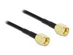 DeLOCK Antennenkabel RP-SMA Stecker zu RP-SMA Stecker LMR/CFD100 10 m low loss