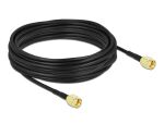 DeLOCK Antennenkabel RP-SMA Stecker zu RP-SMA Stecker LMR/CFD100 10 m low loss