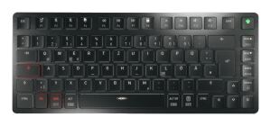 CHERRY KW X ULP 2.0 MINI Tastatur Heimbüro USB + RF Wireless + Bluetooth QWERTZ Deutsch Schwarz