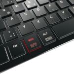 CHERRY KW X ULP 2.0 MINI Tastatur Heimbüro USB + RF Wireless + Bluetooth QWERTZ Deutsch Schwarz