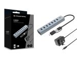 Conceptronic HUBBIES21GP 7-Port-USB 3.0-Hub mit Netzteil, 5Gbps, USB-A x 7