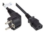 Good Connections Schutzkontakt-Stecker gew.- C13 schw. 1m