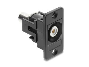 DELOCK Panel Mount Cinch Bu.zu Cinch Bu. weiß / schwarz