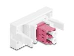 DELOCK Easy 45 Modul LC Duplex Bu > LC Duplex Bu weiß/violet