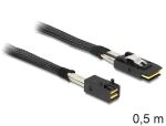 DeLOCK 83388 Serial Attached SCSI (SAS)-Kabel 0,5 m Schwarz